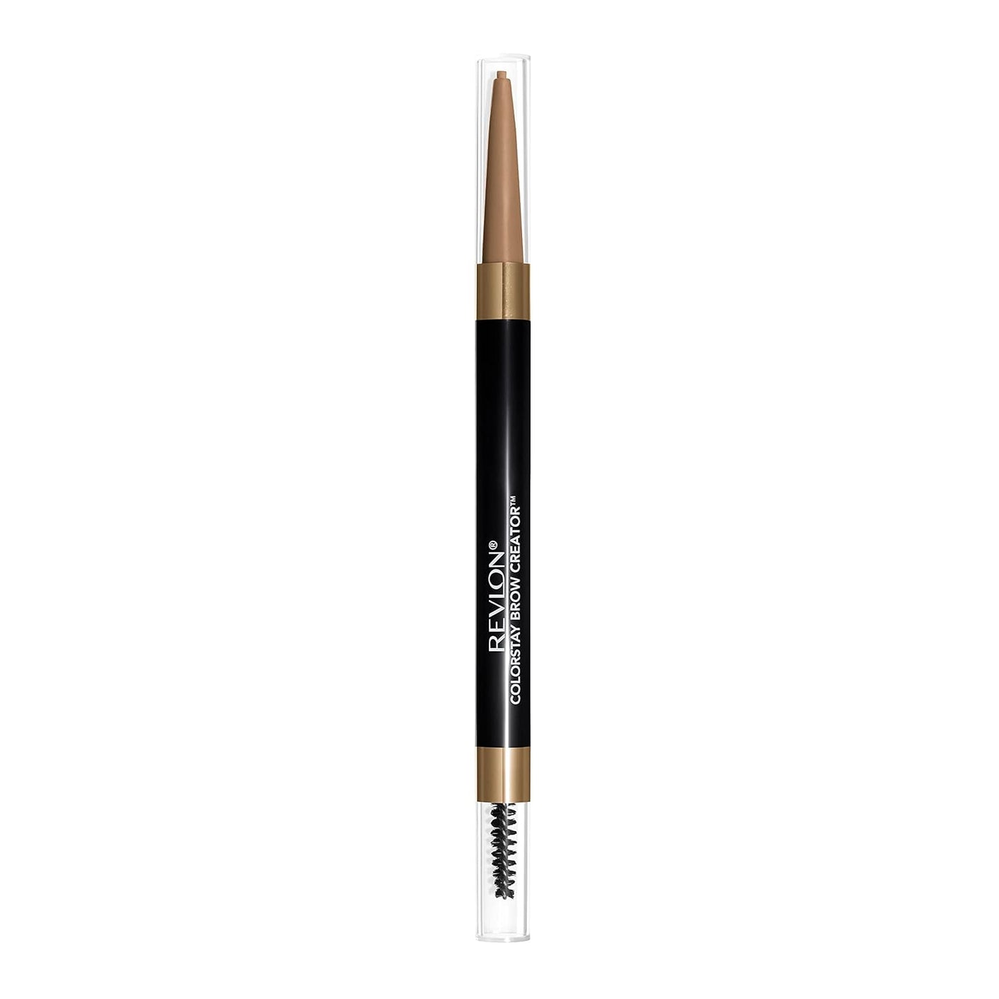 Revlon Eyebrow Pencil & Powder, ColorStay Brow Creator 2-in-1 Eye Makeup with Spoolie, Longwearing with Precision Tip, 600 Blonde, 0.23 Oz