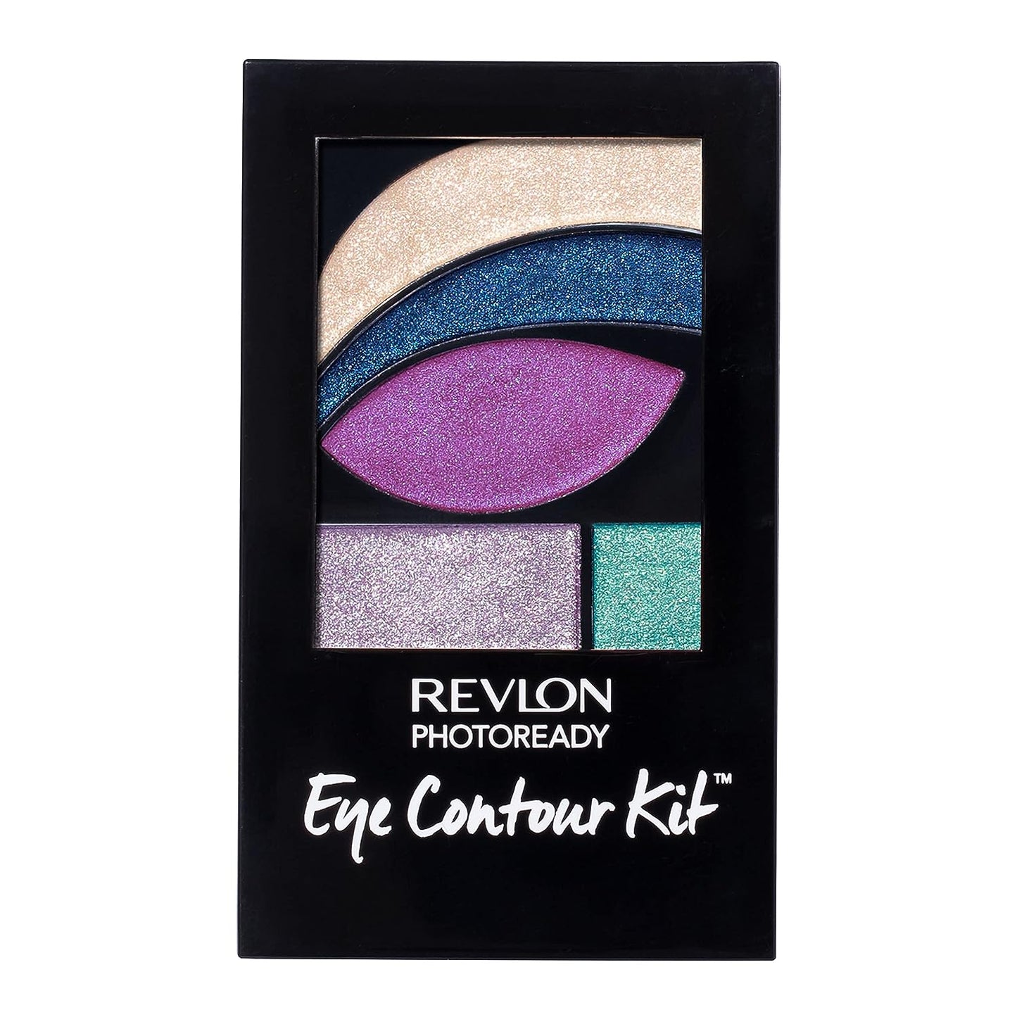 Revlon PhotoReady Eye Contour Kit, Eyeshadow Palette with 5 Wet/Dry Shades & Double-Ended Brush Applicator, Eclectic (517), 0.1oz