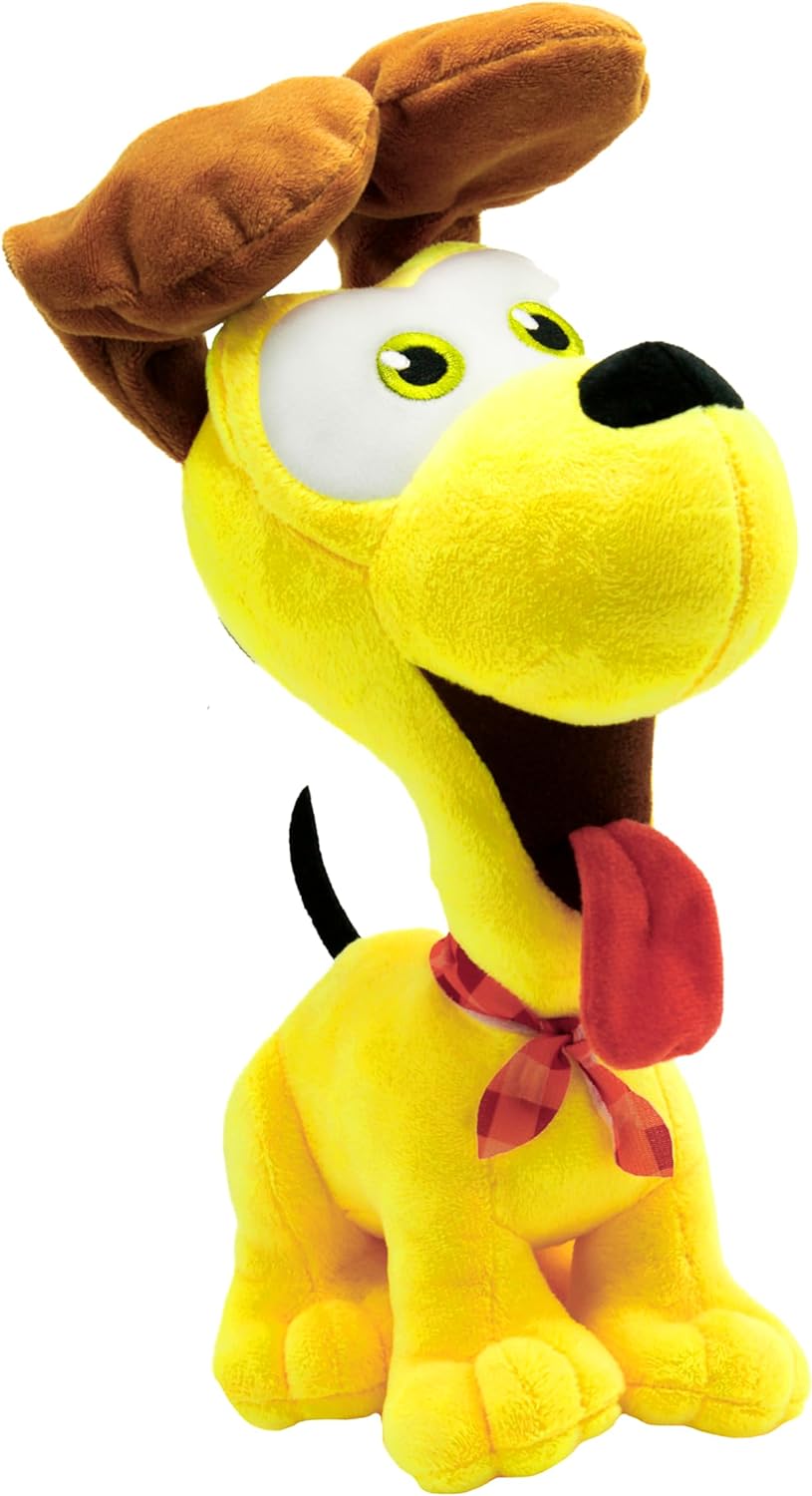 The Garfield Movie (2024) Adult Odie (Sitting, Tongue Out) Medium 12-inch Plush Toy (ID92118)