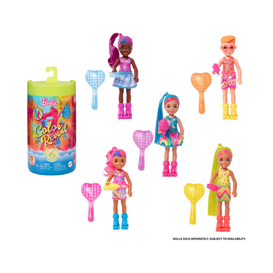 Barbie Color Reveal Chelsea Doll, Neon Tie-Dye Series