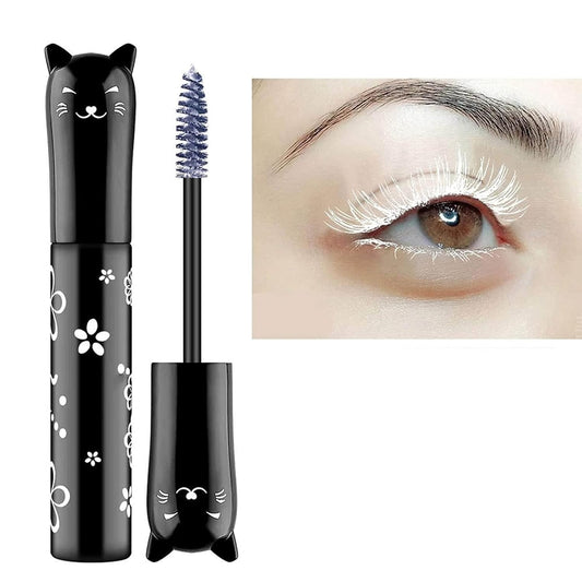 White Lashes volume mascara Extensions Makeup Lash Waterproof Fast Dry Eyelashes Curling Lengthening Primer Eye Lashes Party Stage Use