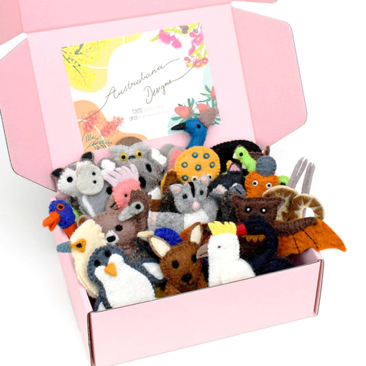 Australiana Set of 25 Finger Puppets