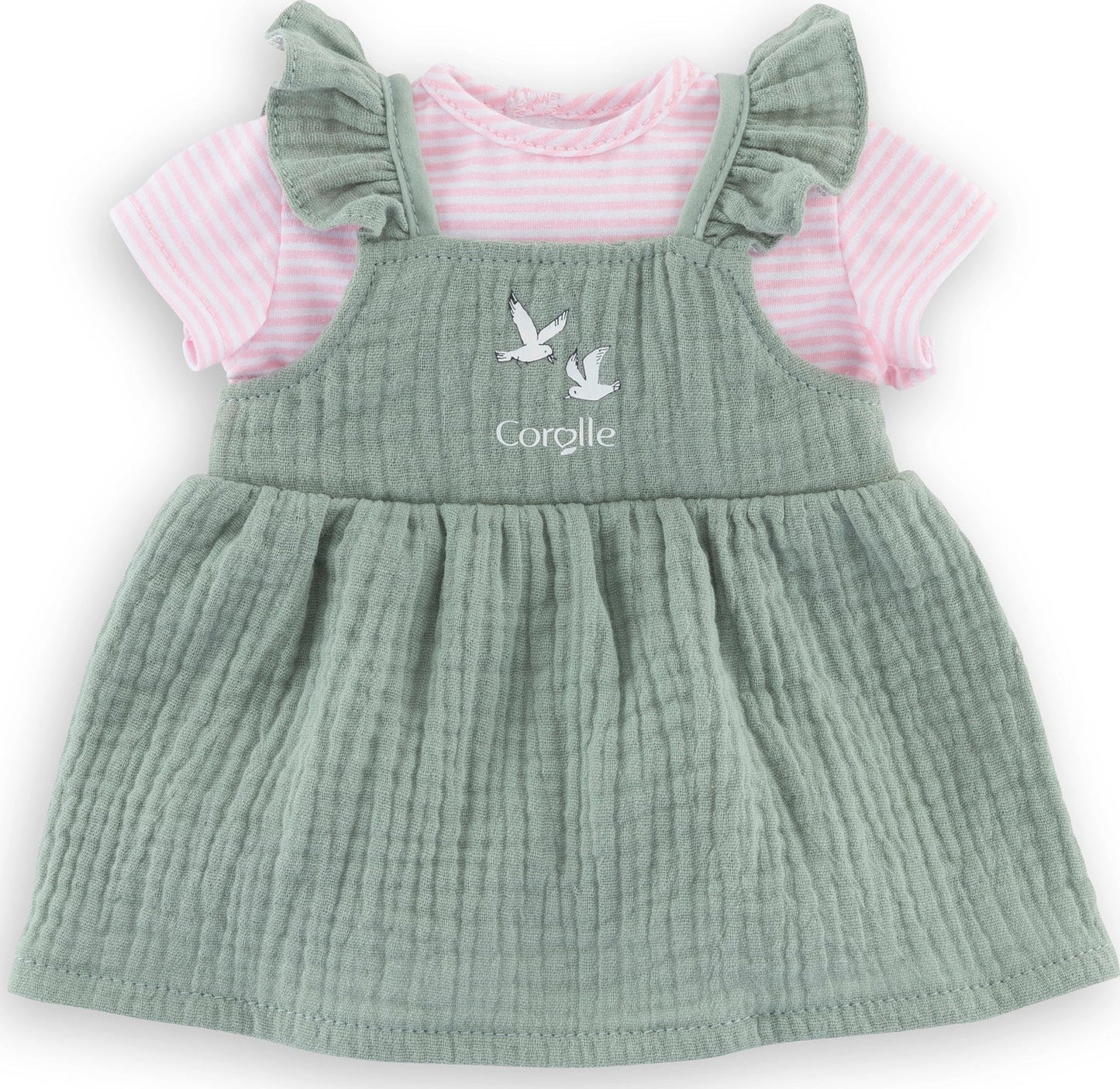 14" Ruffle Trim Dress & T-Shirt in Loire Riverside