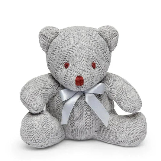 Rose Textiles - Cable Knit Bear, Grey
