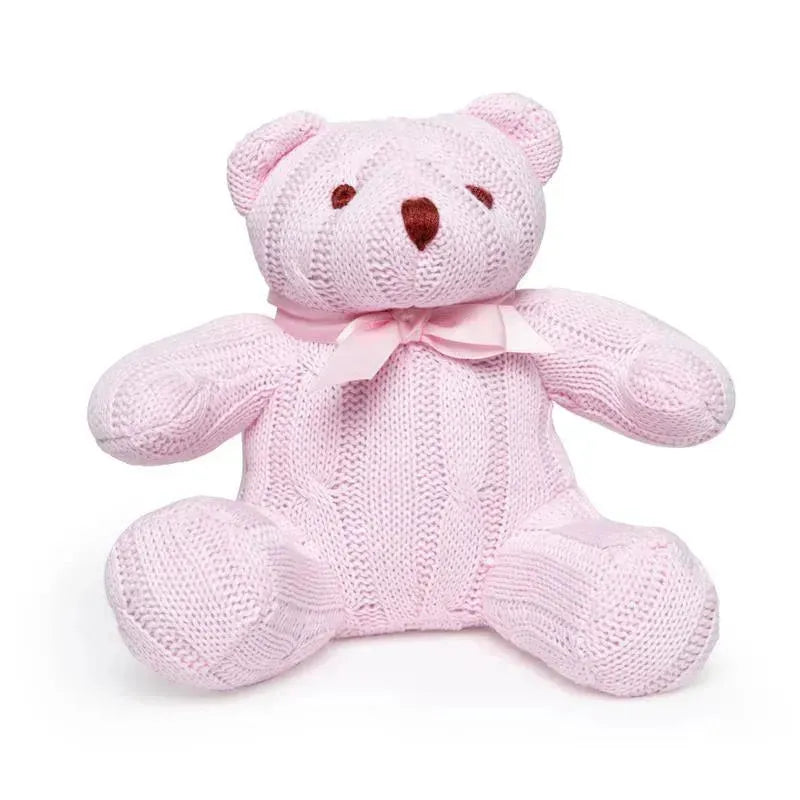 Rose Textiles - Cable Knit Bear, Pink