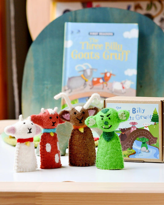 Three Billy Goats Gruff, Finger Puppet Set