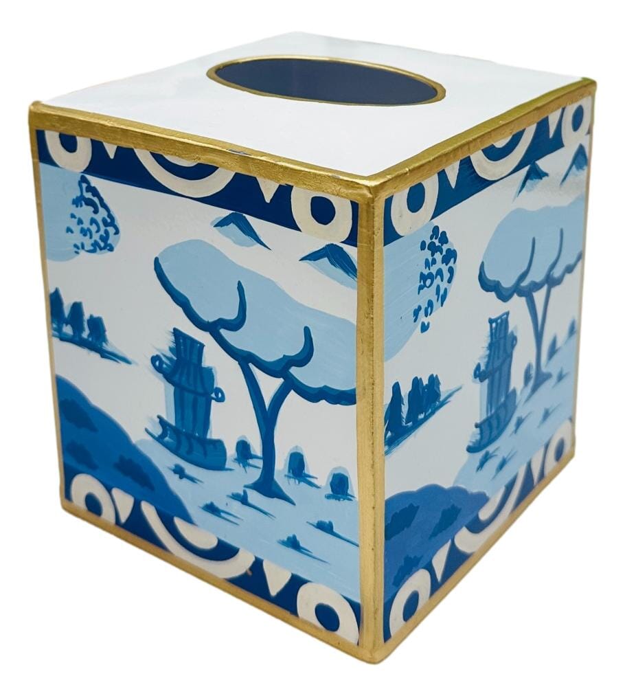 Tissue Box Cover - Canton Blue