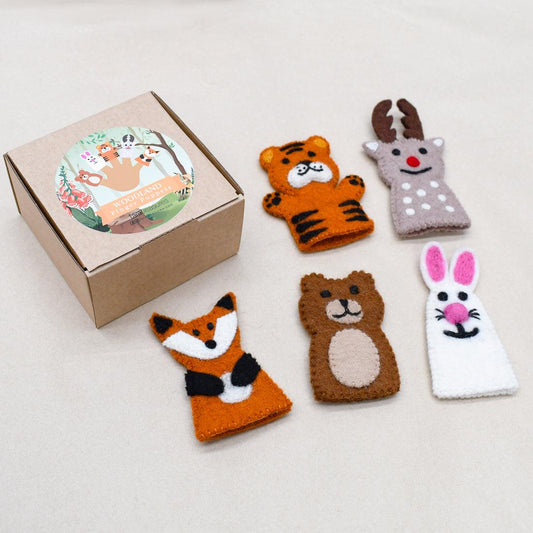 Woodland Animals, Finger Puppet Set